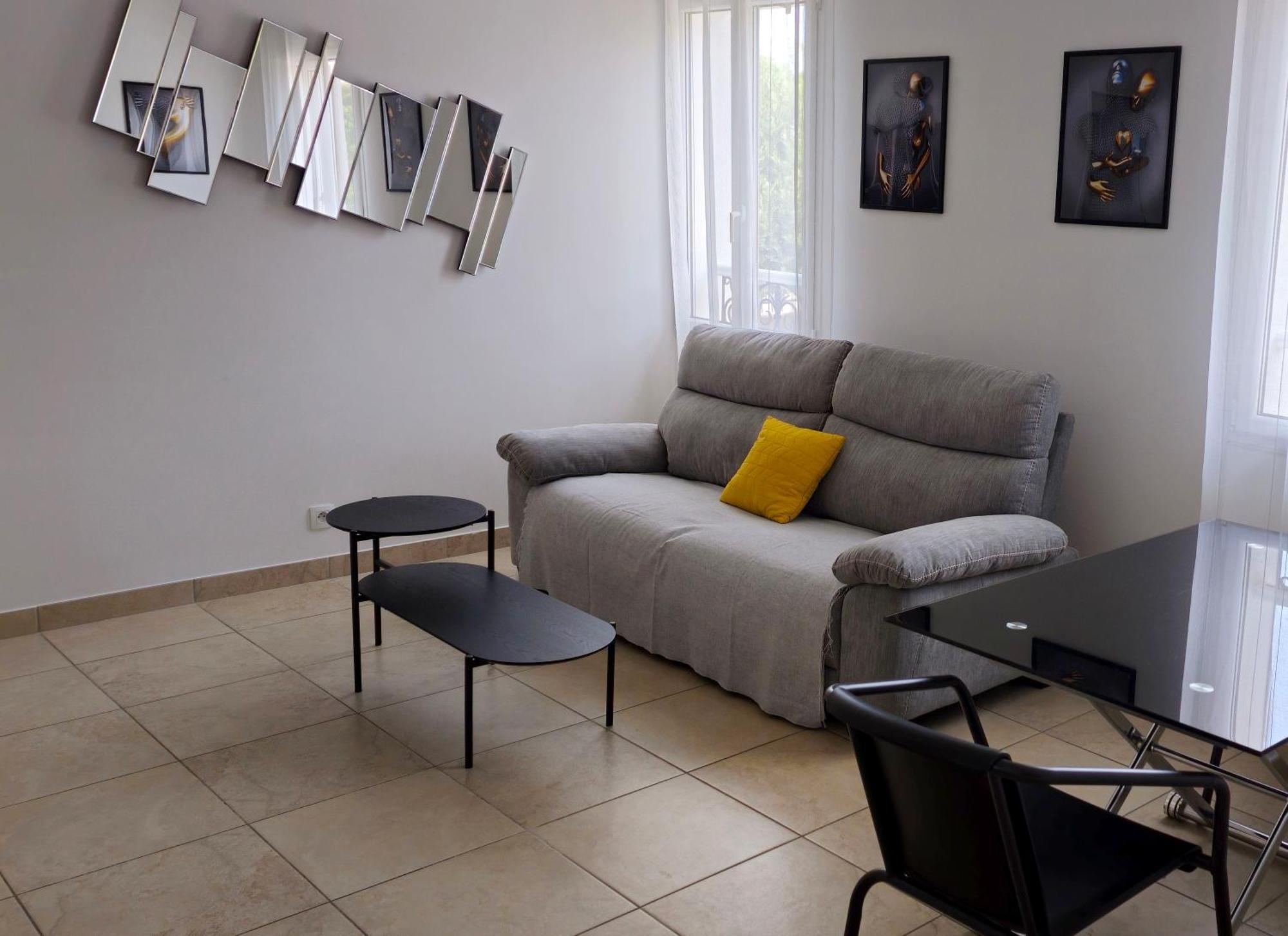 Апартаменти Grand T2 Meuble-Juan Pins-Logt8 Антіб Екстер'єр фото